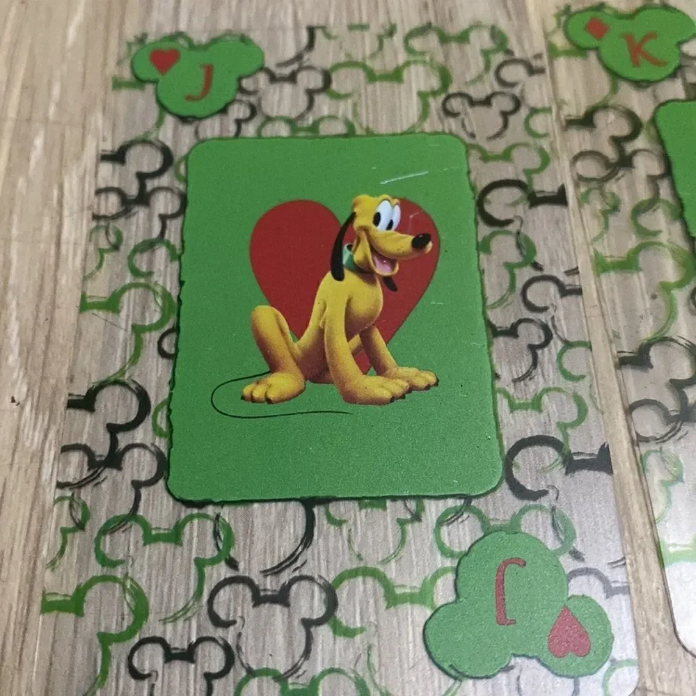 Disney Mickey Mouse Minnie Mouse Pluto goofy playing cards rare Disneyland park